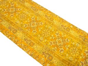 縞に華紋模様織り出し袋帯